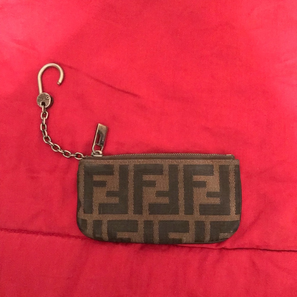 Authentic Fendi keychain wallet